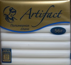 Полимерная глина Артефакт 56 гр. флуоресцентный белый