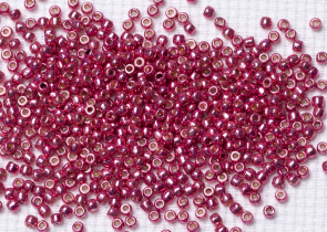 Бисер Япония круглый 11/0 10 г PF0563 орхидея, гальванизированный