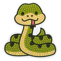 Кристальная ( алмазная) мозаика  " ФРЕЯ" ALVM- 093 магнит " Змейка" 8. 5 х 9 см