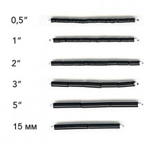 Бисер Чехия BUGLES 351- 12001 0. 5 " 1. 6 мм 50г 02090 прозрачный