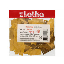 Пайетки " Zlatka" россыпью ZF- 02 19 х 7 мм 10 г №10 жёлтый