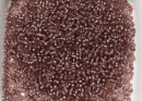 Бисер Чехия круглый 10/0 50г 78613 грязно-розовый с внутренней серебряной линией